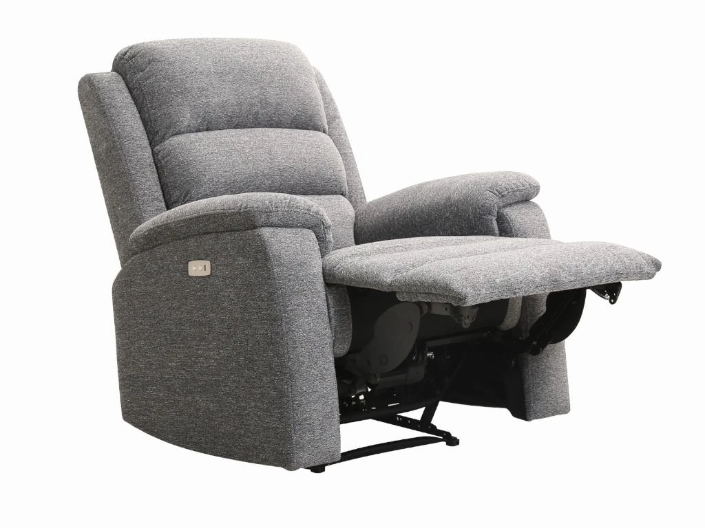 Fauteuil Relax électrique En Tissu Anthracite NEVERS 7 Fauteuil Relax électrique En Tissu Anthracite NEVERS – Image 5