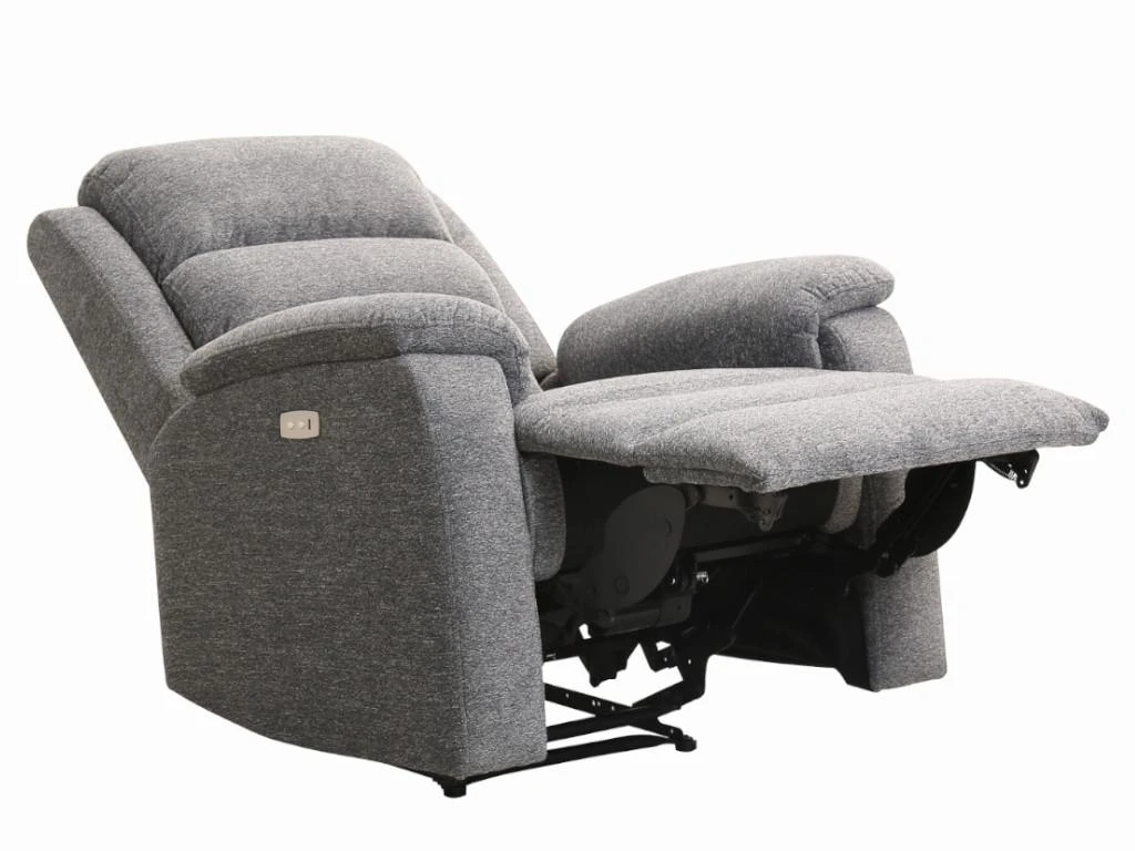Fauteuil Relax électrique En Tissu Anthracite NEVERS 6 Fauteuil Relax électrique En Tissu Anthracite NEVERS – Image 4