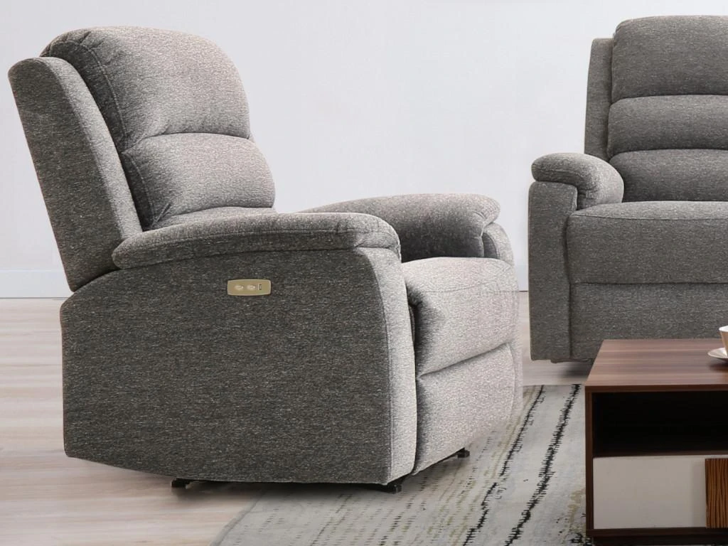 Fauteuil Relax électrique En Tissu Anthracite NEVERS 4 Fauteuil Relax électrique En Tissu Anthracite NEVERS – Image 2
