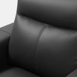 Fauteuil En Cuir MONTANER - Noir -Promos Fauteora Magasin fauteuil relax 394547