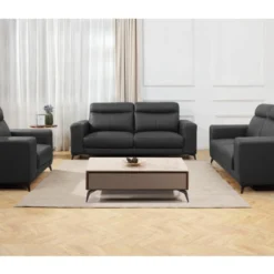 Fauteuil En Cuir MONTANER - Noir