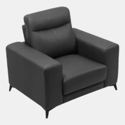 Fauteuil En Cuir MONTANER - Noir -Promos Fauteora Magasin fauteuil relax 394551