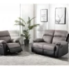 Fauteuil Relax En Microfibre Et Simili TOLZANO - Gris Et Noir -Promos Fauteora Magasin fauteuil relax 401777