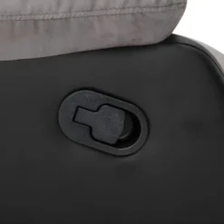 Fauteuil Relax En Microfibre Et Simili TOLZANO - Gris Et Noir -Promos Fauteora Magasin fauteuil relax 401789