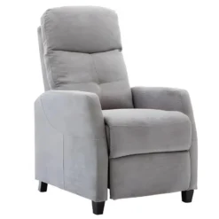 Fauteuil Relax En Tissu FEREOLE - Gris Clair -Promos Fauteora Magasin fauteuil relax 417949