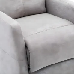 Fauteuil Relax En Tissu FEREOLE - Gris Clair -Promos Fauteora Magasin fauteuil relax 417951