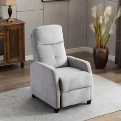 Fauteuil Relax En Tissu FEREOLE - Gris Clair -Promos Fauteora Magasin fauteuil relax 417959
