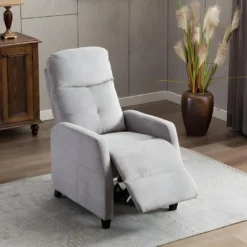 Fauteuil Relax En Tissu FEREOLE - Gris Clair -Promos Fauteora Magasin fauteuil relax 417961