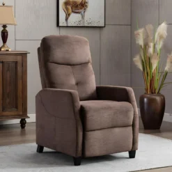 Fauteuil Relax En Tissu FEREOLE - Marron