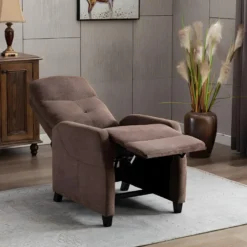 Fauteuil Relax En Tissu FEREOLE - Marron -Promos Fauteora Magasin fauteuil relax 418001