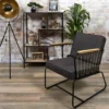 LUCAS - Fauteuil Simili Marron Foncé 1 LUCAS - Fauteuil Simili Marron Foncé -Promos Fauteora Magasin fauteuil 10198119