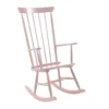 JESSIE - Chaise à Bascule En Bois Massif Laqué Rose -Promos Fauteora Magasin fauteuil 10555751