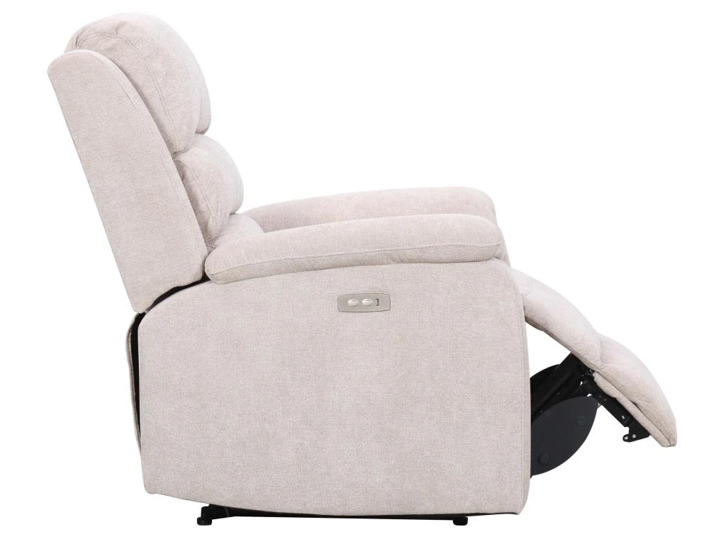 Fauteuil Relax électrique En Tissu Beige NEVERS 5 Fauteuil Relax électrique En Tissu Beige NEVERS – Image 4