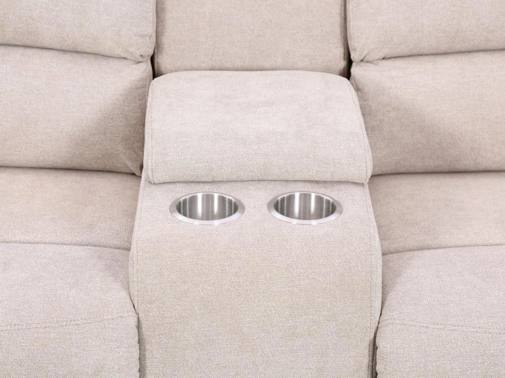 Fauteuil Relax électrique En Tissu Beige NEVERS 8 Fauteuil Relax électrique En Tissu Beige NEVERS – Image 7