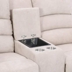 Fauteuil Relax électrique En Tissu Beige NEVERS 16 Fauteuil Relax électrique En Tissu Beige NEVERS -Promos Fauteora Magasin fauteuil 10723881