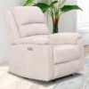 Fauteuil Relax électrique En Tissu Beige NEVERS -Promos Fauteora Magasin fauteuil 10723883