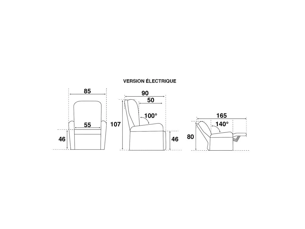 Fauteuil Relax électrique Brun - SOFTY 6 Fauteuil Relax électrique Brun - SOFTY – Image 4