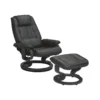 Fauteuil De Relaxation Cuir Noir - EXCELLY N°1 -Promos Fauteora Magasin fauteuil 11122279