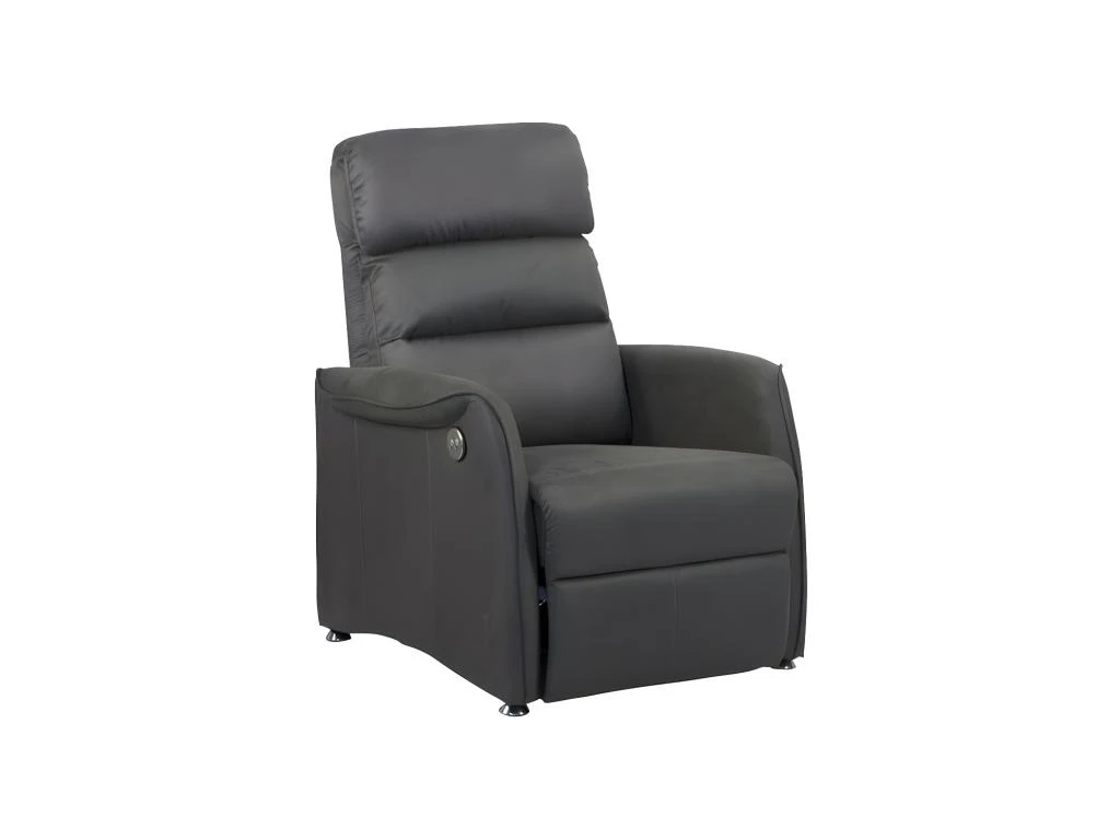 Fauteuil Relax électrique Gris Foncé - SOFTY 3 Fauteuil Relax électrique Gris Foncé - SOFTY