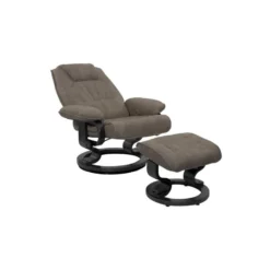 Fauteuil De Relaxation Microfibre Brun - EXCELLY N°1 -Promos Fauteora Magasin fauteuil 11122309