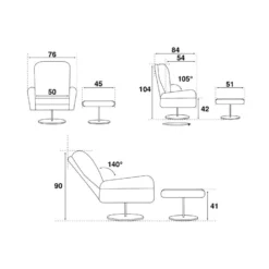 Fauteuil De Relaxation Microfibre Mastic - EXCELLY N°1 -Promos Fauteora Magasin fauteuil 11122339