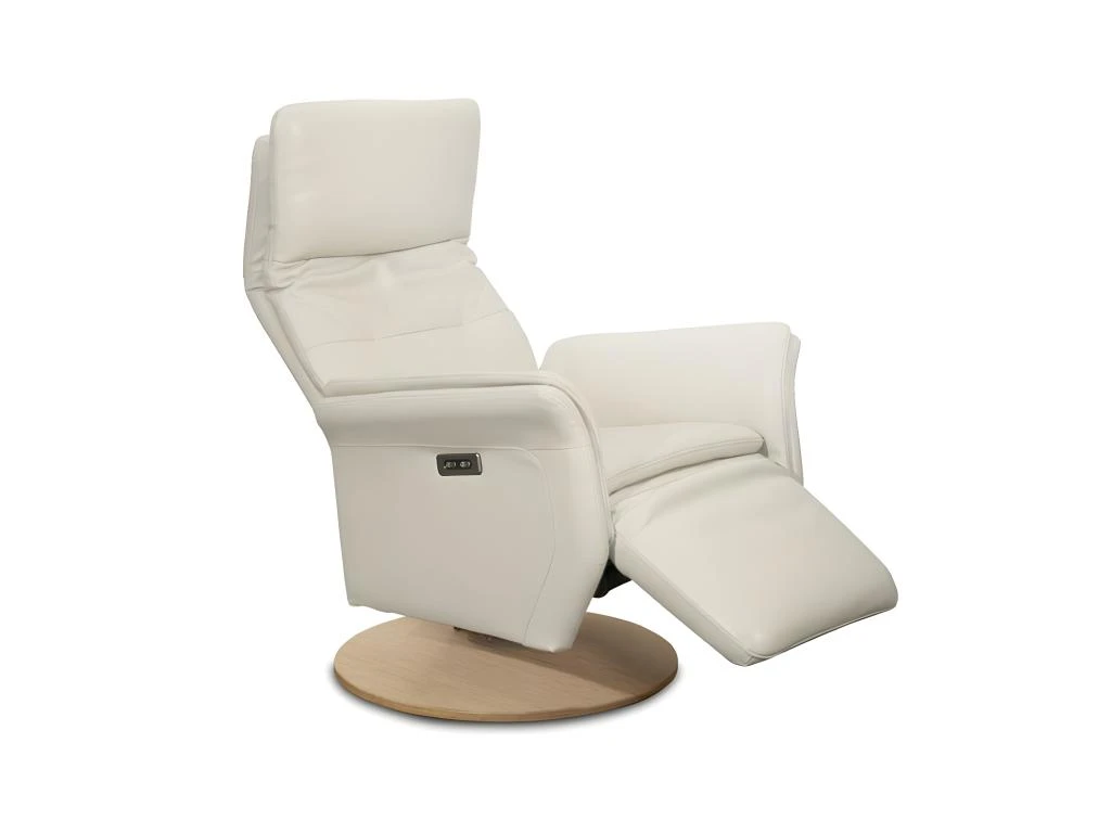 Fauteuil De Relaxation Cuir Mastic - FLORA 3 Fauteuil De Relaxation Cuir Mastic - FLORA
