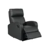 Fauteuil Relax Simili Cuir Noir - PISTOL -Promos Fauteora Magasin fauteuil 11122423
