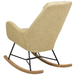 Chaise à Bascule Jaune ARRIE -Promos Fauteora Magasin fauteuil 11805309