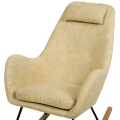 Chaise à Bascule Jaune ARRIE -Promos Fauteora Magasin fauteuil 11805311