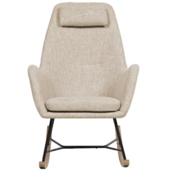 Chaise à Bascule Beige ARRIE -Promos Fauteora Magasin fauteuil 11805723