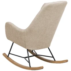 Chaise à Bascule Beige ARRIE -Promos Fauteora Magasin fauteuil 11805725