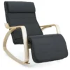 Fauteuil à Bascule Avec Accoudoirs Et Repose-pieds 5 Positions - L55 X H91 Cm -Promos Fauteora Magasin fauteuil 12561709