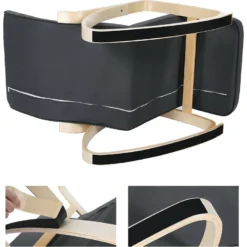 Fauteuil à Bascule Avec Accoudoirs Et Repose-pieds 5 Positions - L55 X H91 Cm -Promos Fauteora Magasin fauteuil 12561723