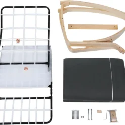 Fauteuil à Bascule Avec Accoudoirs Et Repose-pieds 5 Positions - L55 X H91 Cm -Promos Fauteora Magasin fauteuil 12561725