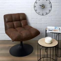 Fauteuil Vintage Style Industriel En Polyuréthane -Promos Fauteora Magasin fauteuil 12728897