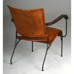 Fauteuil En Cuir De Buffle, Métal Et Bois Verni 7 Fauteuil En Cuir De Buffle, Métal Et Bois Verni -Promos Fauteora Magasin fauteuil 12898057