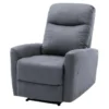Fauteuil Relax Manuel - Tissu Gris - L 82 X P 97 X H 98 Cm - JESS -Promos Fauteora Magasin fauteuil 12969639