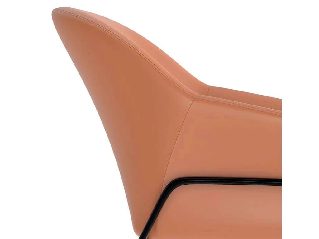 Fauteuil Terracotta Aubin En Cuir Synthétique 7 Fauteuil Terracotta Aubin En Cuir Synthétique – Image 5