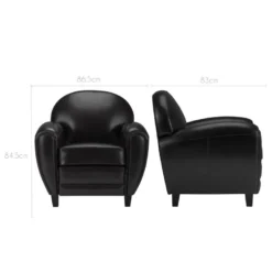Fauteuil Club Noir -Promos Fauteora Magasin fauteuil 13007771