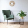 Fauteuil En Tissu Boucle Vert Kaki EIRA - HAPPY GARDEN -Promos Fauteora Magasin fauteuil 13082971