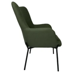 Fauteuil En Tissu Boucle Vert Kaki EIRA - HAPPY GARDEN -Promos Fauteora Magasin fauteuil 13082975