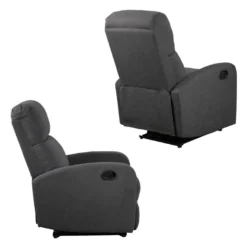 Fauteuil Inclinable MAX Gris Anthracite - HAPPY GARDEN -Promos Fauteora Magasin fauteuil 13095219