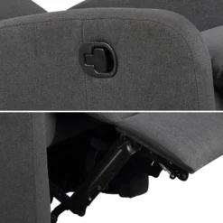 Fauteuil Inclinable MAX Gris Anthracite - HAPPY GARDEN -Promos Fauteora Magasin fauteuil 13095223