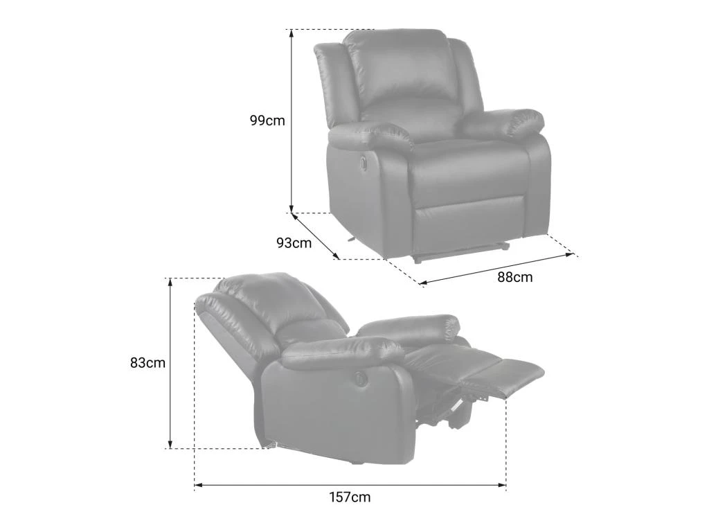 Fauteuil électrique Inclinable CLOUD Gris Anthracite - HAPPY GARDEN 6 Fauteuil électrique Inclinable CLOUD Gris Anthracite - HAPPY GARDEN – Image 4