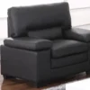 Fauteuil En Cuir De Buffle MIMAS - Noir