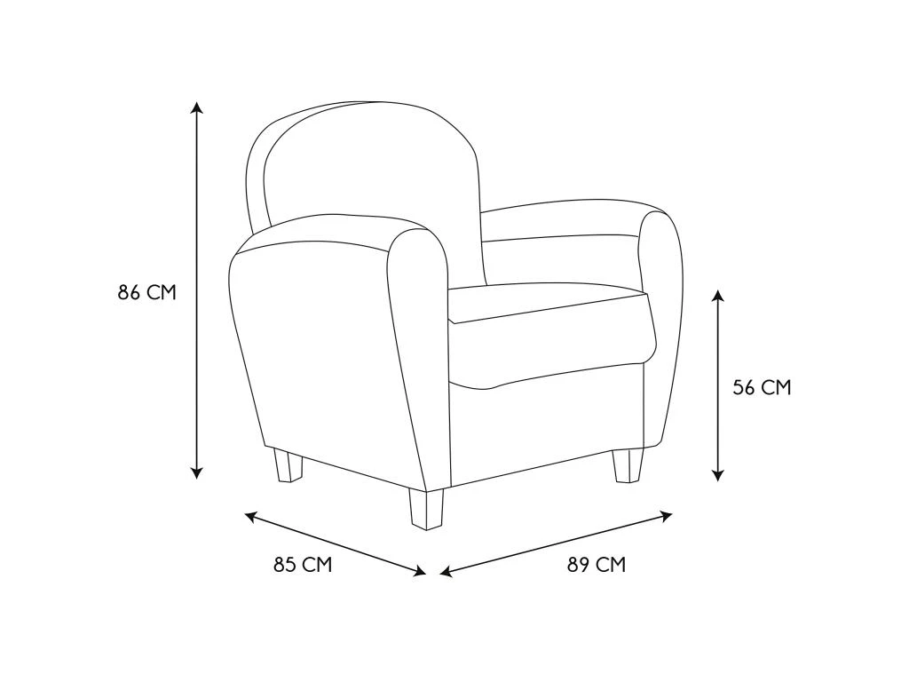 Fauteuil Club Vintage William 4 Fauteuil Club Vintage William – Image 2