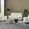 Fauteuil Relax En Cuir Blanc VINETA -Promos Fauteora Magasin fauteuil 13484419