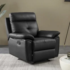 Fauteuil Relax En Cuir Noir VINETA 15 Fauteuil Relax En Cuir Noir VINETA -Promos Fauteora Magasin fauteuil 13484573