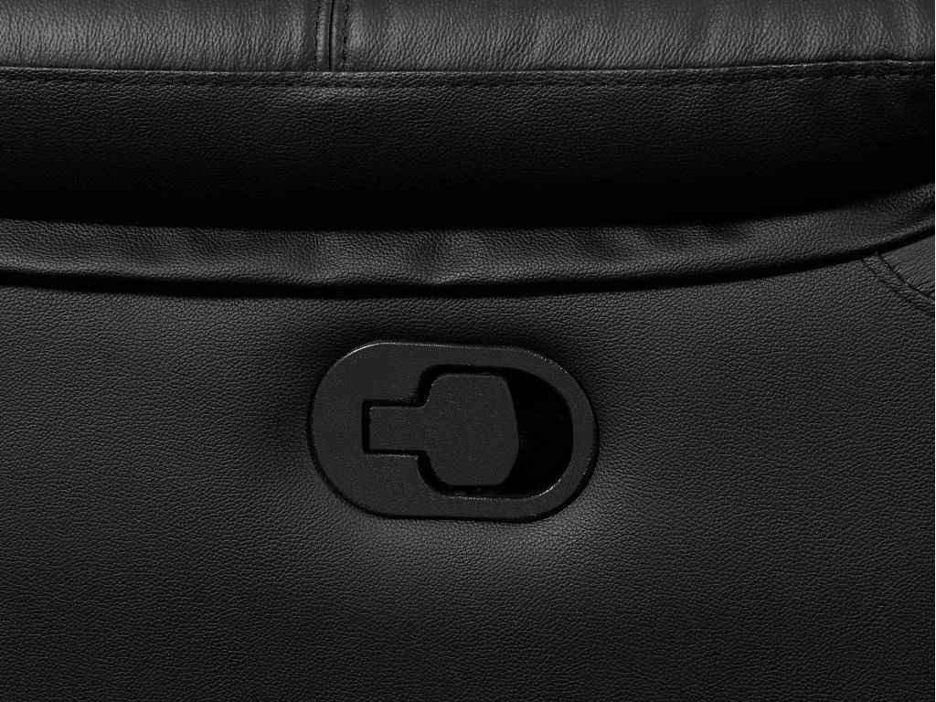 Fauteuil Relax En Cuir Noir VINETA 8 Fauteuil Relax En Cuir Noir VINETA – Image 6