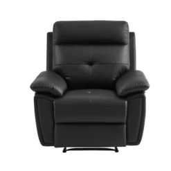 Fauteuil Relax En Cuir Noir VINETA 11 Fauteuil Relax En Cuir Noir VINETA -Promos Fauteora Magasin fauteuil 13484579